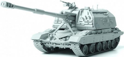 ZVEZDA 5045П Сборная модель РОССИЙСКАЯ 152-ММ ГАУБИЦА МСТА-С(подарочный набор) 18.4 см 1/72 194 детали от магазина ДЕТКИ