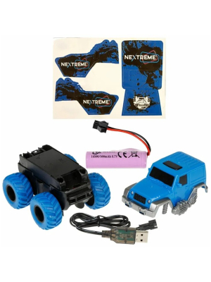 1TOY Т23878 Гибкий трек NEXTREME 100 деталей, внедорожник синий от магазина ДЕТКИ