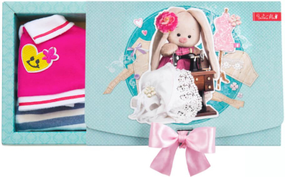 BUDI BASA OSidM-444 Комплект одежды для Зайки Ми 23 см Толстовка поло и полосатые штаны от магазина ДЕТКИ