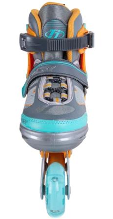 Коньки роликовые раздвижные AZART 2021 (Артикул: 087594, Цвет: Оранжевый, Размер: L (38-41))