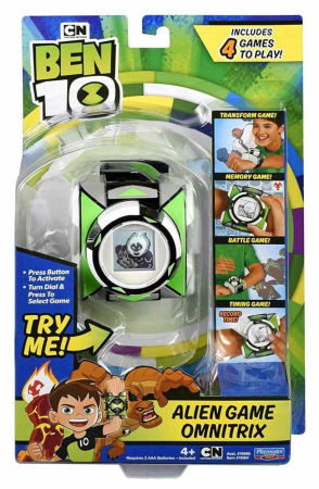 PLAYMATES TOYS 76991 Часы BEN 10 ОМНИТРИКС ИГРЫ ПРИШЕЛЬЦЕВ 4 режима игры на блистере от магазина ДЕТКИ