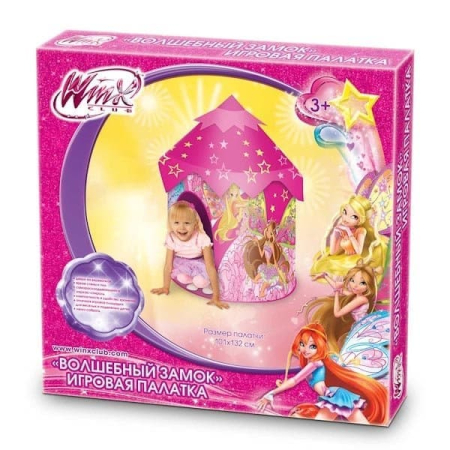 ИГРАЕМ ВМЕСТЕ GFA-0362-R ДЕТСКАЯ ИГРОВАЯ ПАЛАТКА WINX ЗАМОК В СУМКЕ 101*132СМ от магазина ДЕТКИ