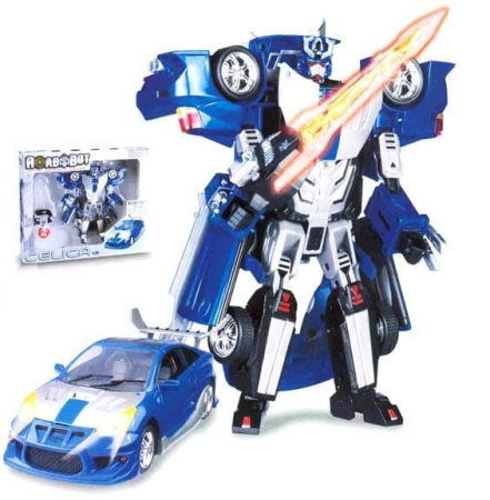 GALAXY DEFENDER 50090 (G008-H21122) РОБОТ-ТРАНСФОРМЕР МАШИНА TOYOTA CELICA, СВЕТ+ЗВУК В КОР. от магазина ДЕТКИ