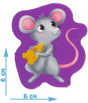 PUZZLE TIME 7860028 Макси-пазлы ВЕСЁЛАЯ ФЕРМА 10 пазлов в металлической коробке от магазина ДЕТКИ