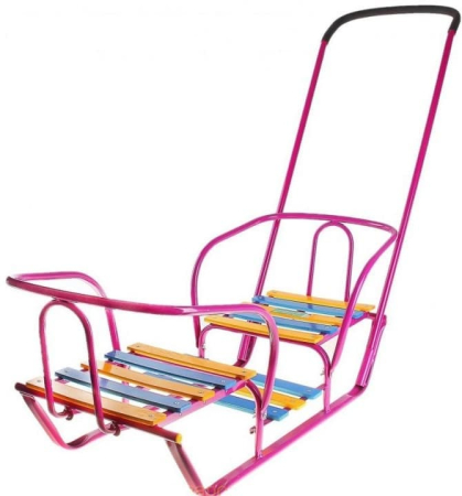 Санки для двойни (Артикул: СД/СН2, Цвет: Сиреневый)