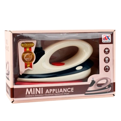 DK TOYS 6735A Утюг детский, серия MINI APPLIANCE, брызгает водой, вибрирует, звуковые эффекты Цвет Бежевый от магазина ДЕТКИ