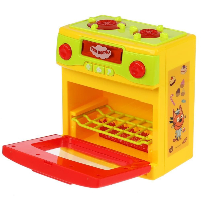 ИГРАЕМ ВМЕСТЕ B1419392-R Плита с духовым шкафом ТРИ КОТА 3 функции, со звуком и светом от магазина ДЕТКИ