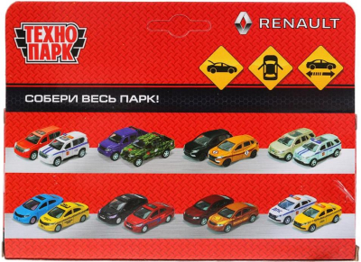 ТЕХНОПАРК LOGAN-BU Автомобиль металлический инерционный RENAULT LOGAN 12 см двери и багажник открываются от магазина ДЕТКИ