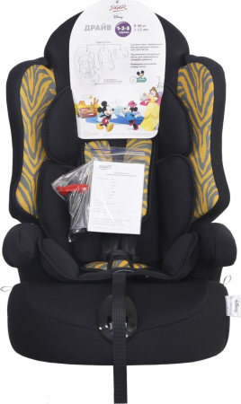 Автокресло ДРАЙВ Группа 1-2-3 (9-36кг) (Артикул: KRES2841, Цвет: Король Лев тигр чёрный)
