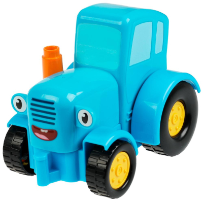 ГОРОД МАСТЕРОВ 10008-GK Конструктор СИНИЙ ТРАКТОР серия БОЛЬШИЕ КУБИКИ 14 деталей от магазина ДЕТКИ