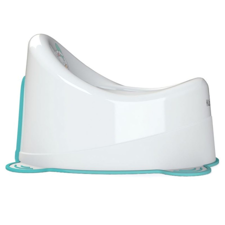 Горшок туалетный УЛИТКА (Цвет Белый/Бирюзовый)