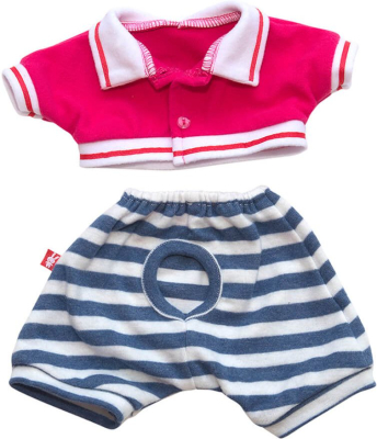 BUDI BASA OSidM-444 Комплект одежды для Зайки Ми 23 см Толстовка поло и полосатые штаны от магазина ДЕТКИ