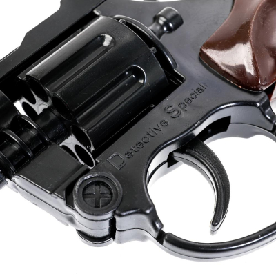 ИГРАЕМ ВМЕСТЕ 81081-8246W-1-R Револьвер для стрельбы пистонами ОРУЖИЕ КОВБОЕВ 8 зарядов, звезда маршала от магазина ДЕТКИ