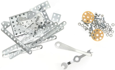 ДЕСЯТОЕ КОРОЛЕВСТВО 00853 Конструктор металлический для уроков труда НАБОР №6 80 деталей от магазина ДЕТКИ