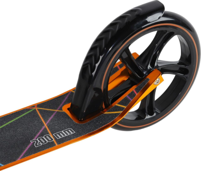 Самокат складной CITY-RIDE колёса 200 мм 100 кг тормоз-крыло (Артикул: CR-S2-01GD, Цвет: Золотой)