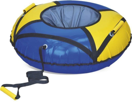 Ватрушка зимняя тюбинг детский 85 (Цвет Синий-Жёлтый верх/Синий низ)